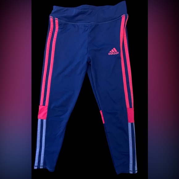 adidas Other - Adidas Blue and Pink Athletic Leggings